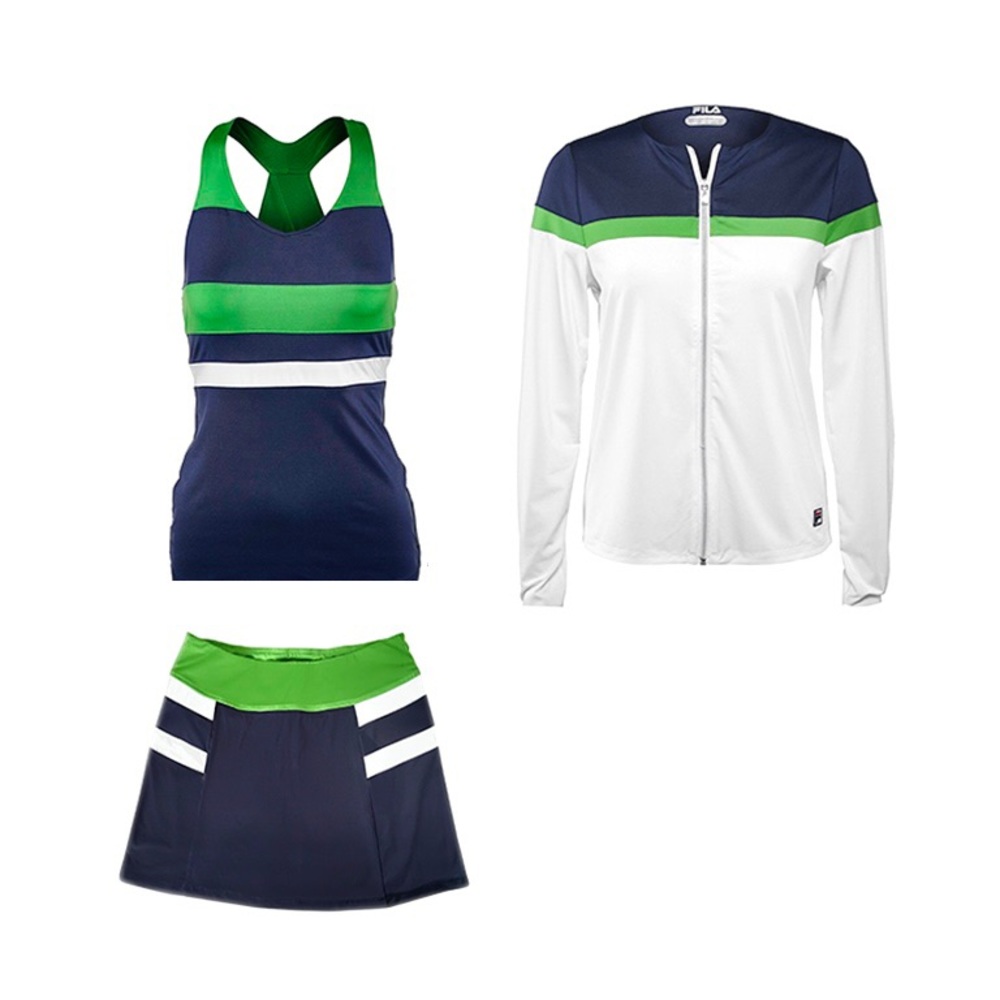 Fila Heritage Jacket+skort+top Bundle Size Small